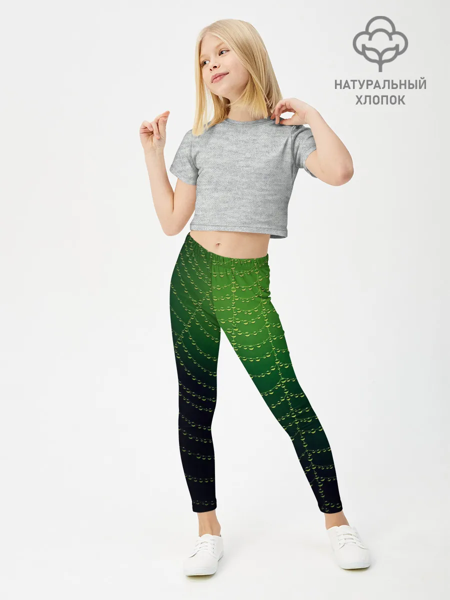 Леггинсы для девочки / Паутина в лесу