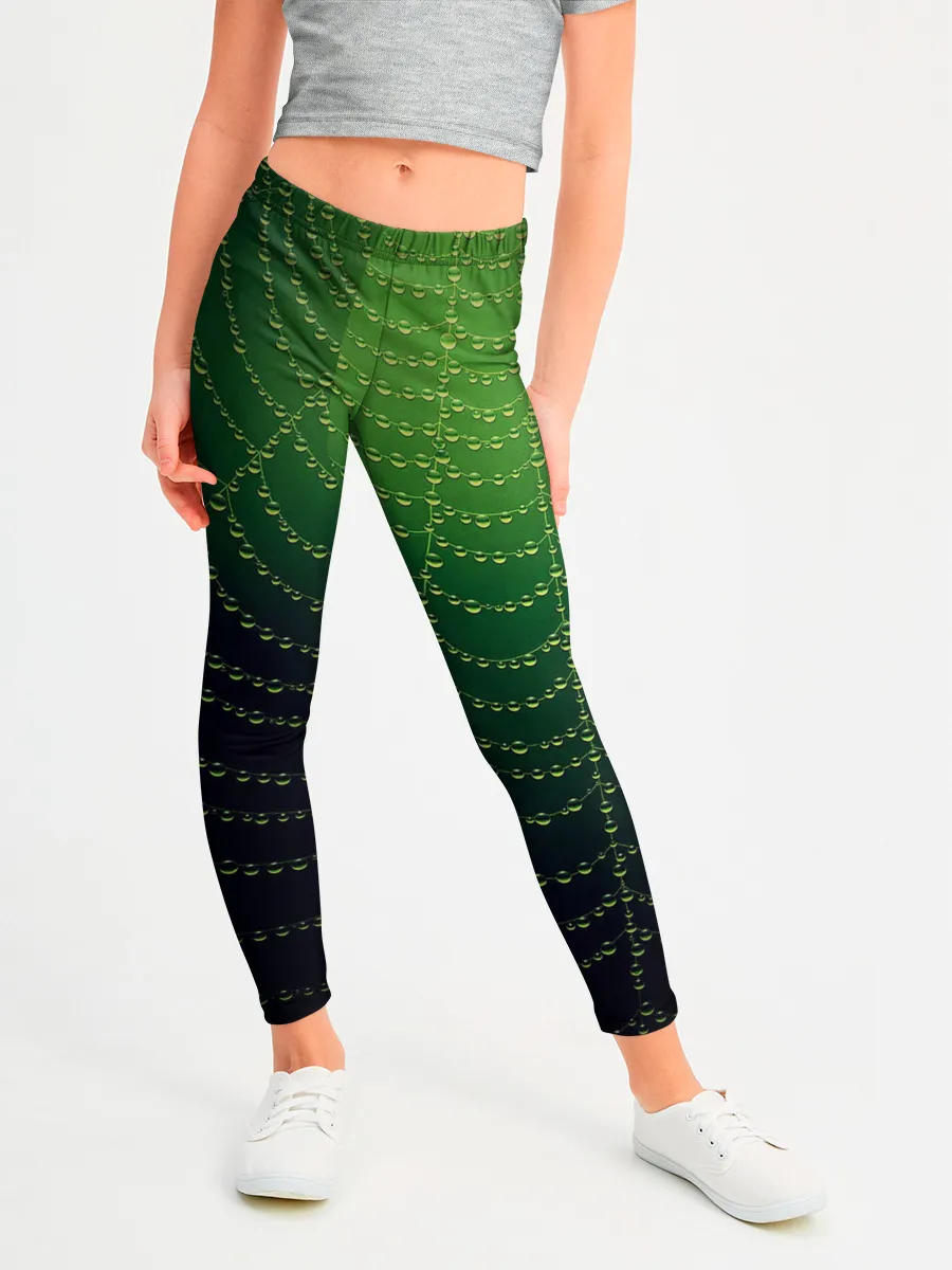 Леггинсы для девочки / Паутина в лесу