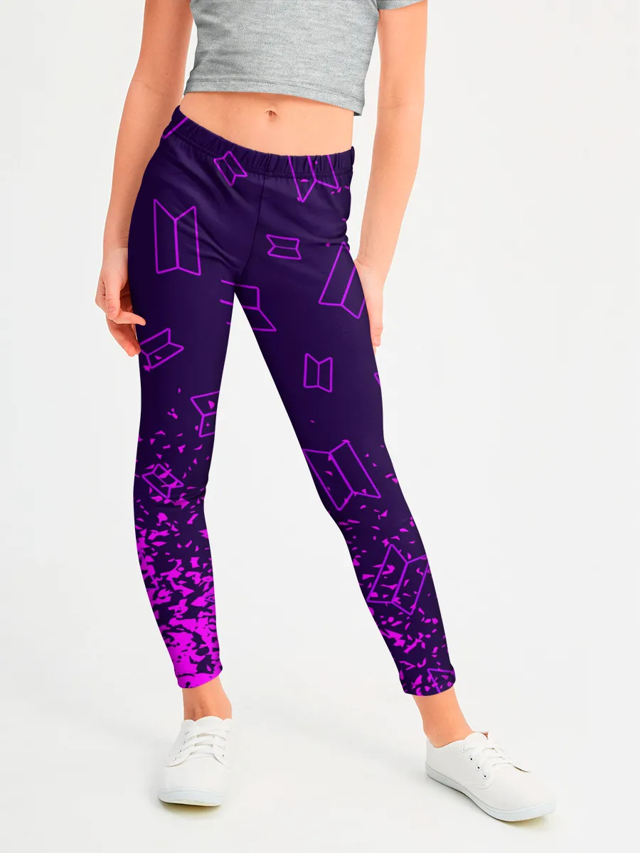 Леггинсы для девочки / BTS / БТС