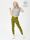 Леггинсы для девочки / Хаффлпафф паттерн