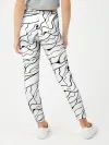 Леггинсы для девочки / Черно-белые узоры