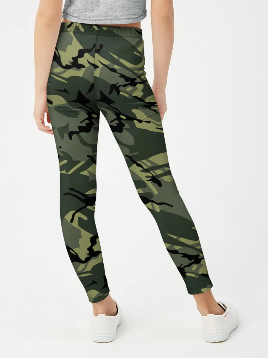 Леггинсы для девочки / Камуфляж