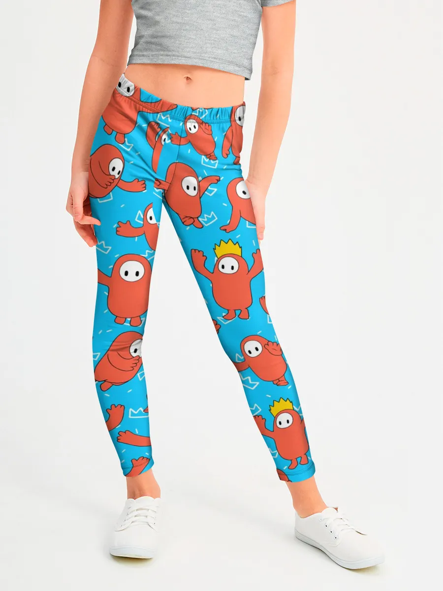 Леггинсы для девочки / Fall guys red