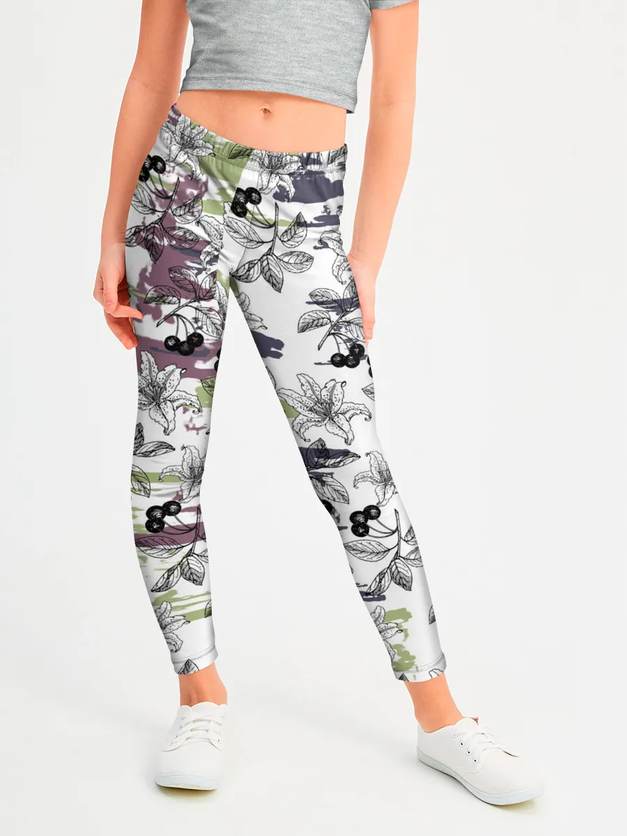 Леггинсы для девочки / Лилии