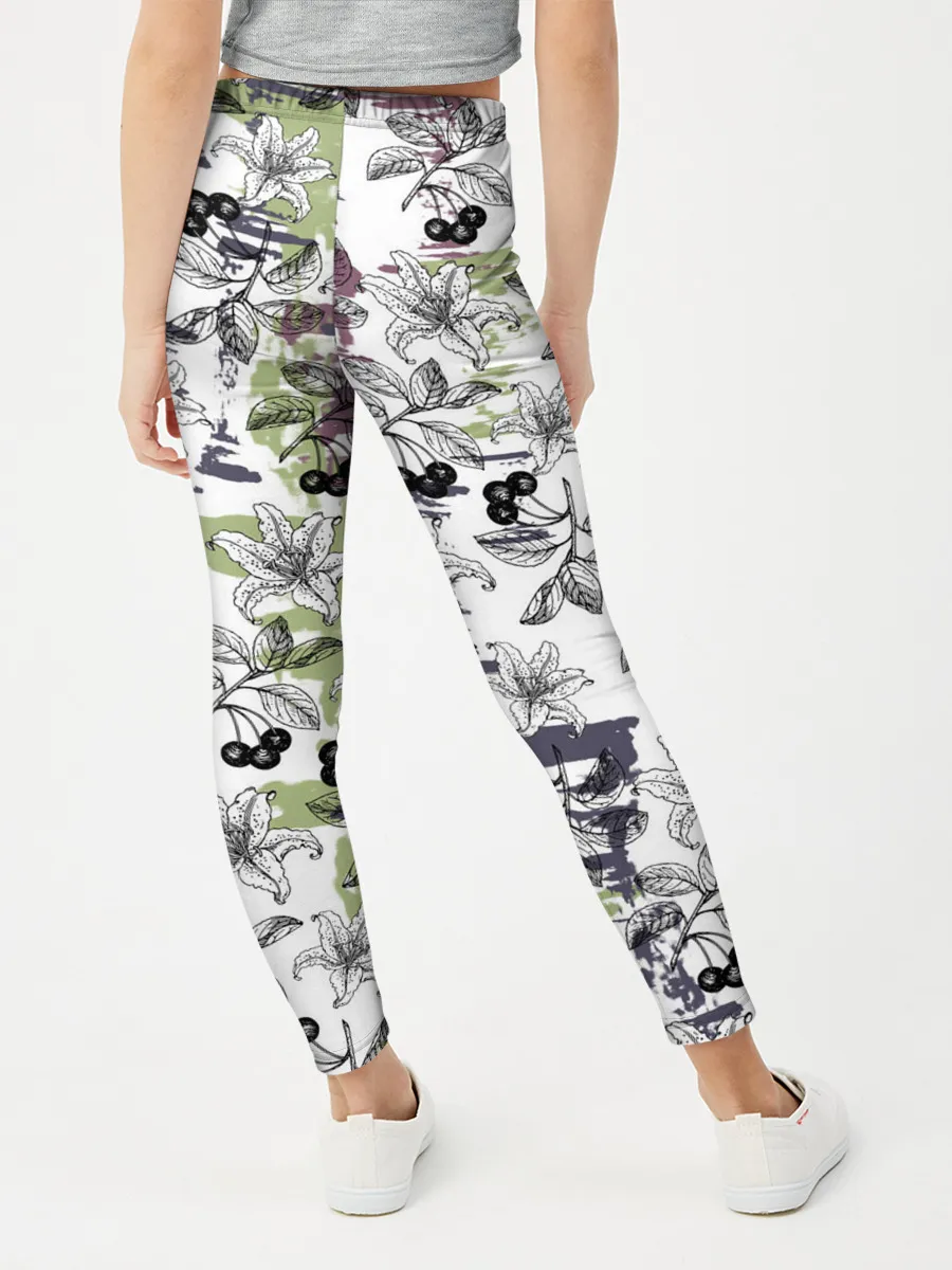 Леггинсы для девочки / Лилии