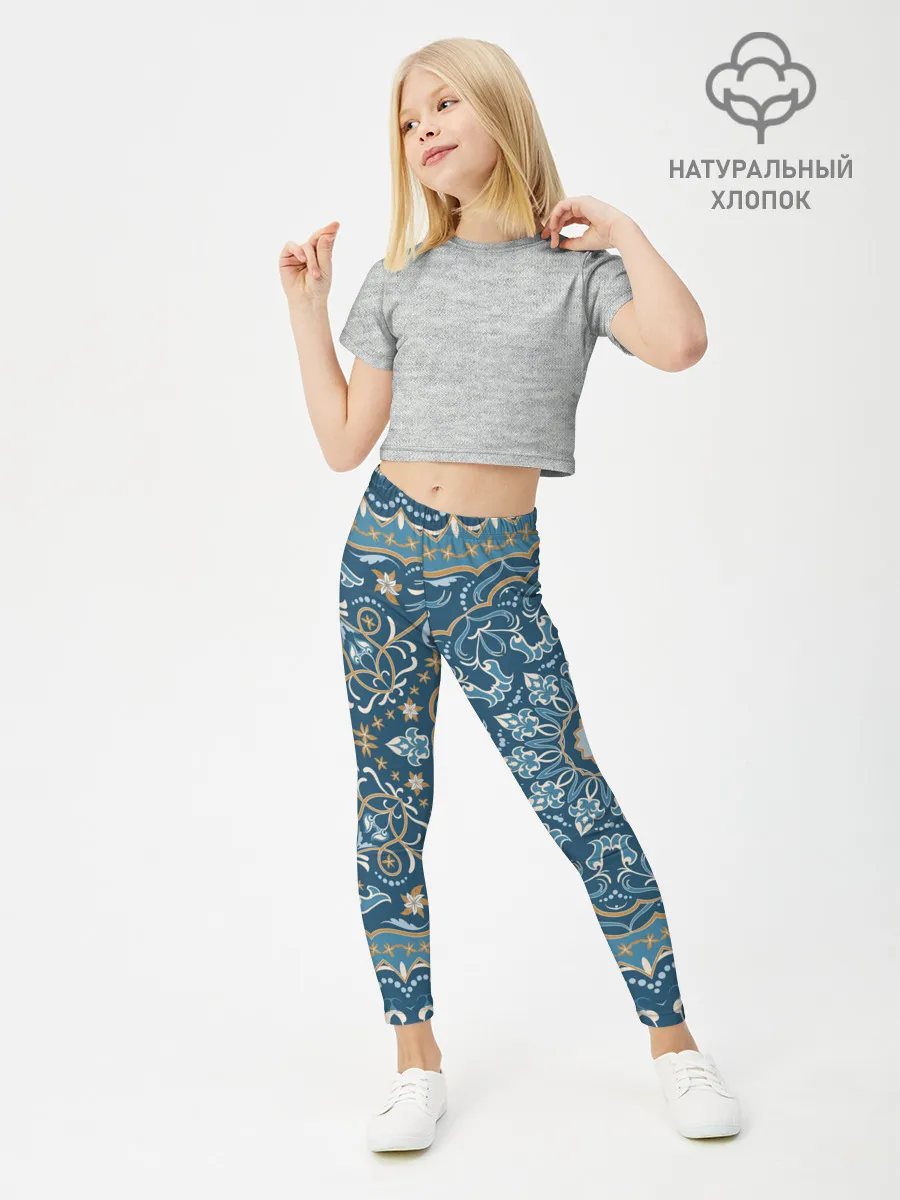 Леггинсы для девочки / Кружево