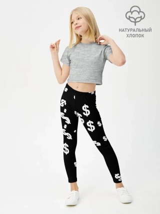 Леггинсы для девочки / Доллар