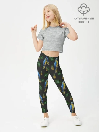 Леггинсы для девочки / Попугай Ара