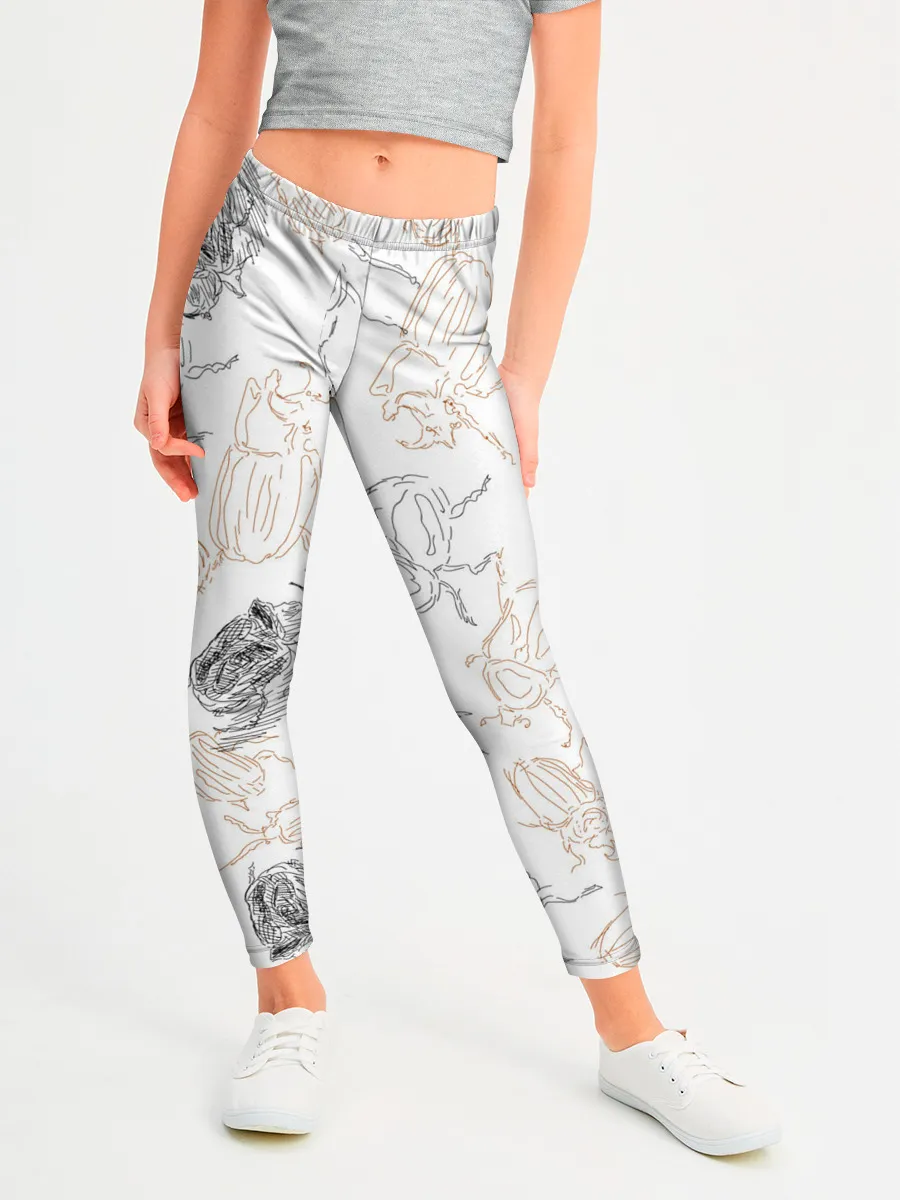 Леггинсы для девочки / Ползучие жучки