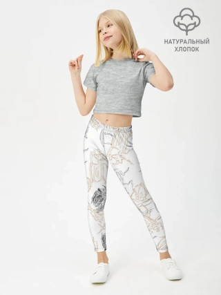 Леггинсы для девочки / Ползучие жучки