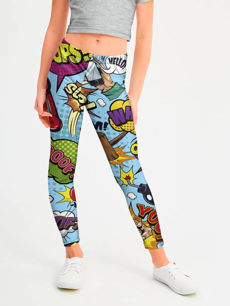 Леггинсы для девочки / Pop art comics