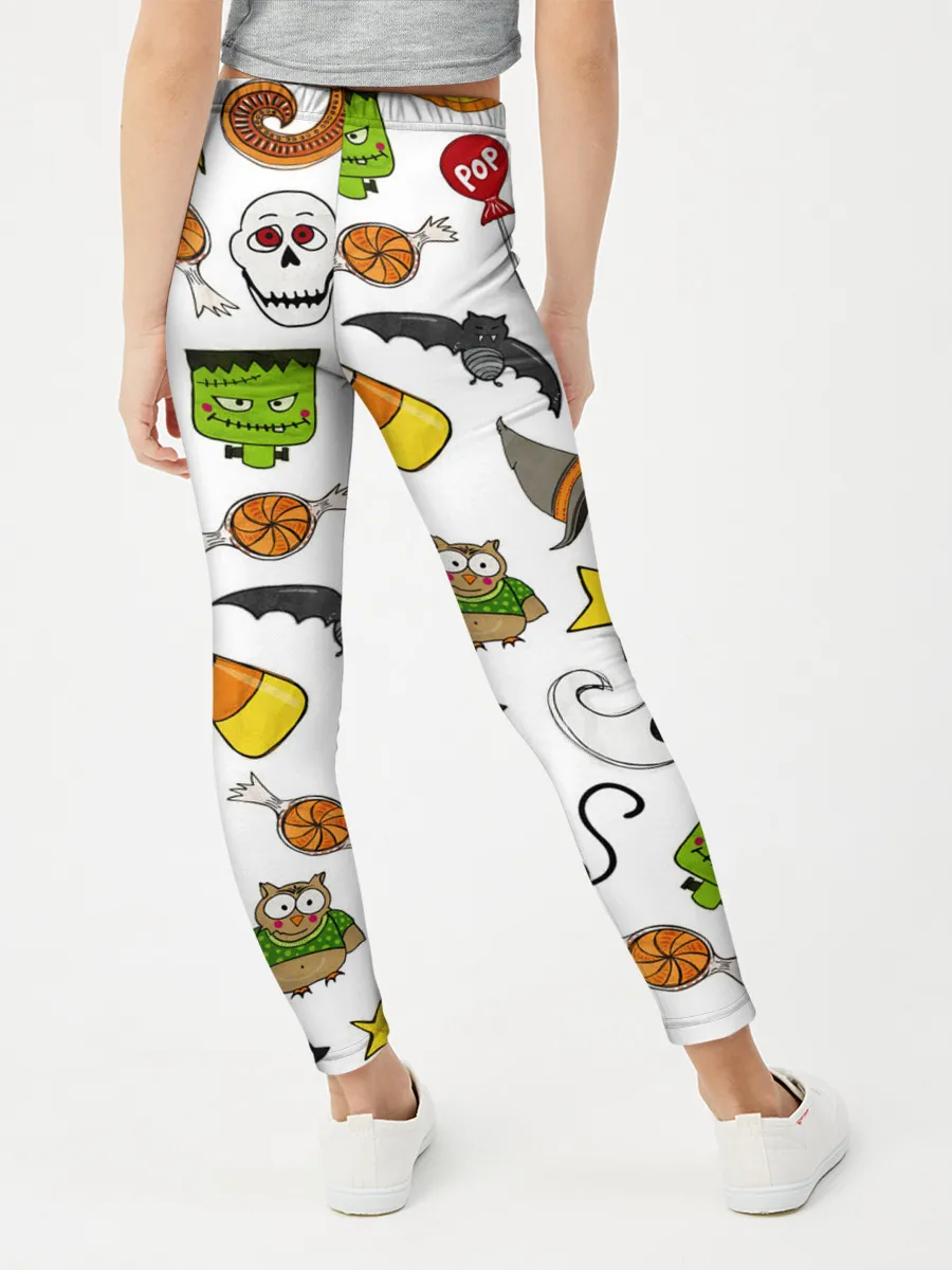Леггинсы для девочки / Хэллоуин паттерн