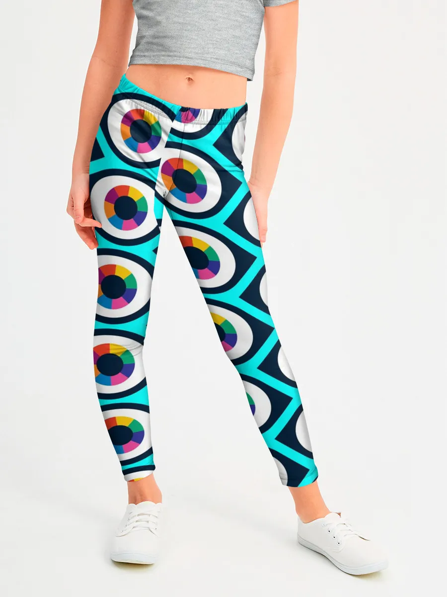Леггинсы для девочки / Глаза паттерн