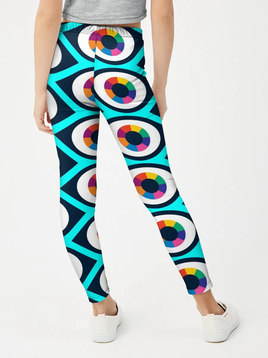 Леггинсы для девочки / Глаза паттерн