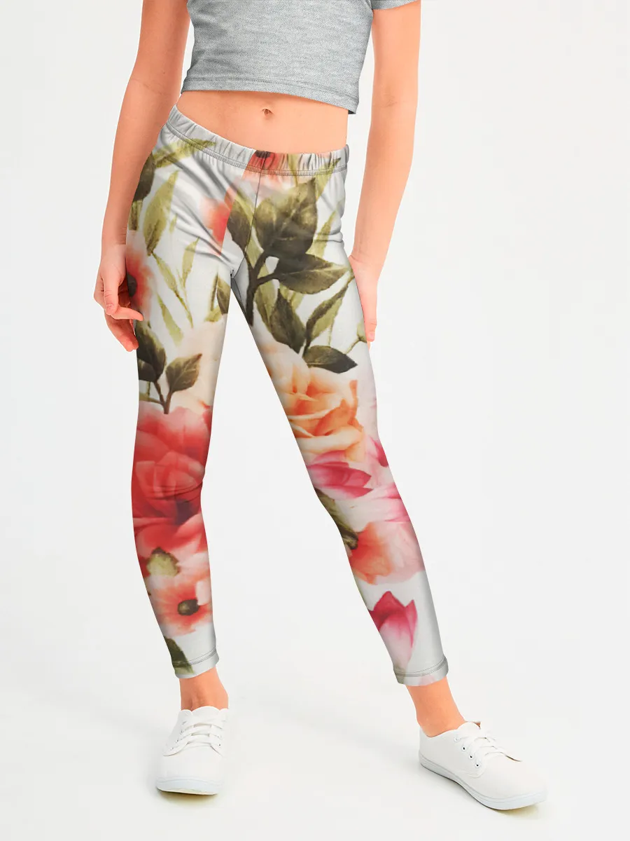 Леггинсы для девочки / Нежный букет