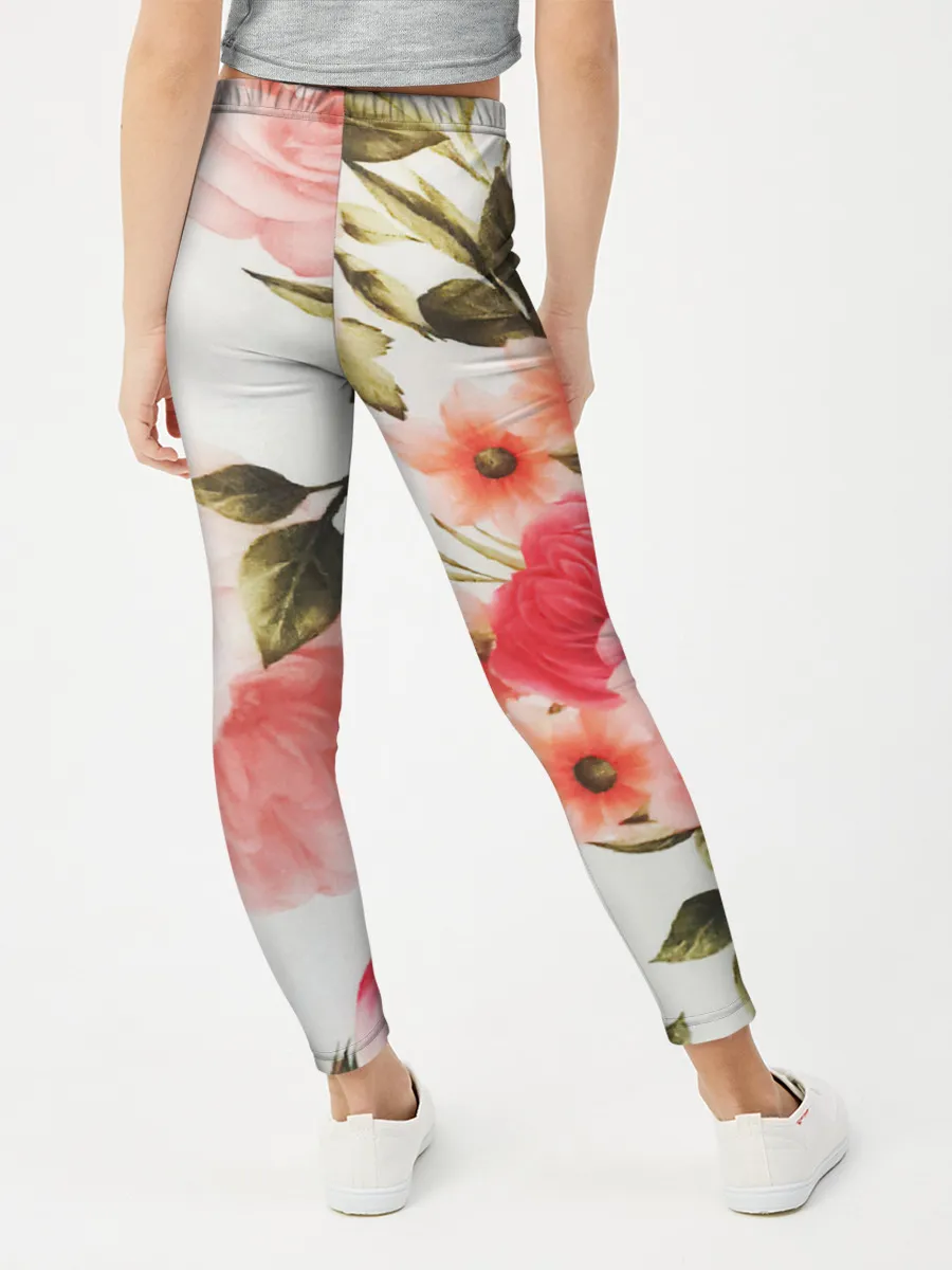 Леггинсы для девочки / Нежный букет