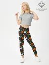 Леггинсы для девочки / Праздничный хэллоуин