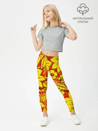 Леггинсы для девочки / Хохлома