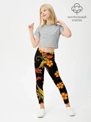 Леггинсы для девочки / Хохлома