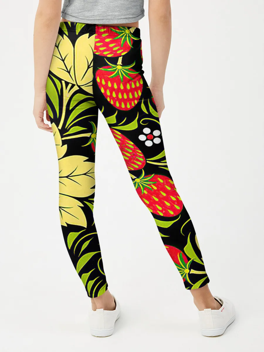 Леггинсы для девочки / Хохлома