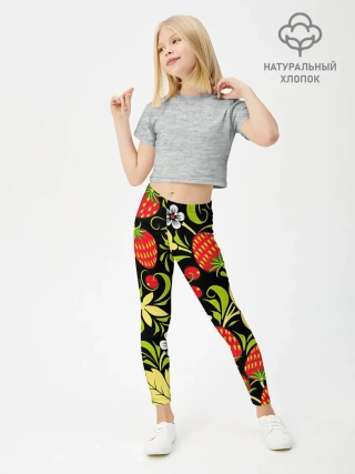 Леггинсы для девочки / Хохлома