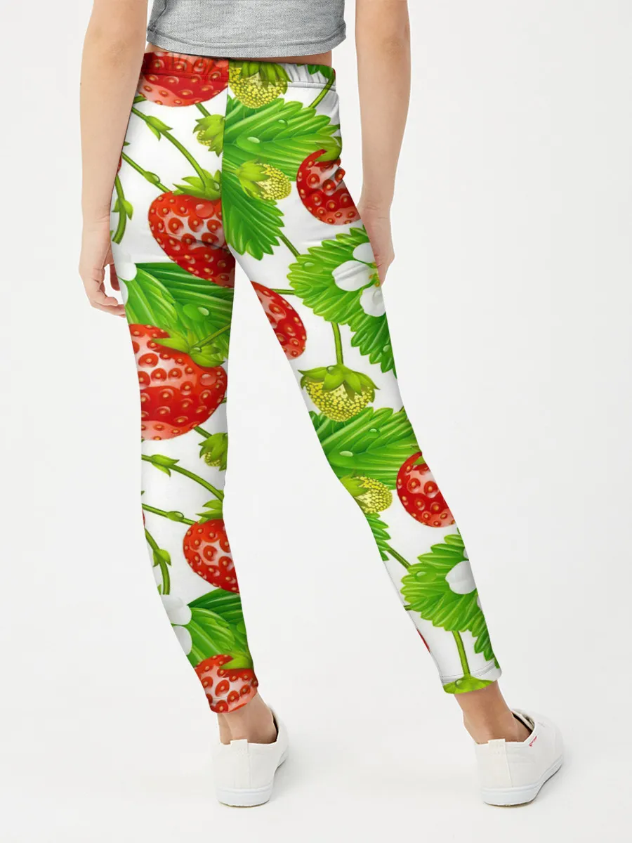 Леггинсы для девочки / Земляника