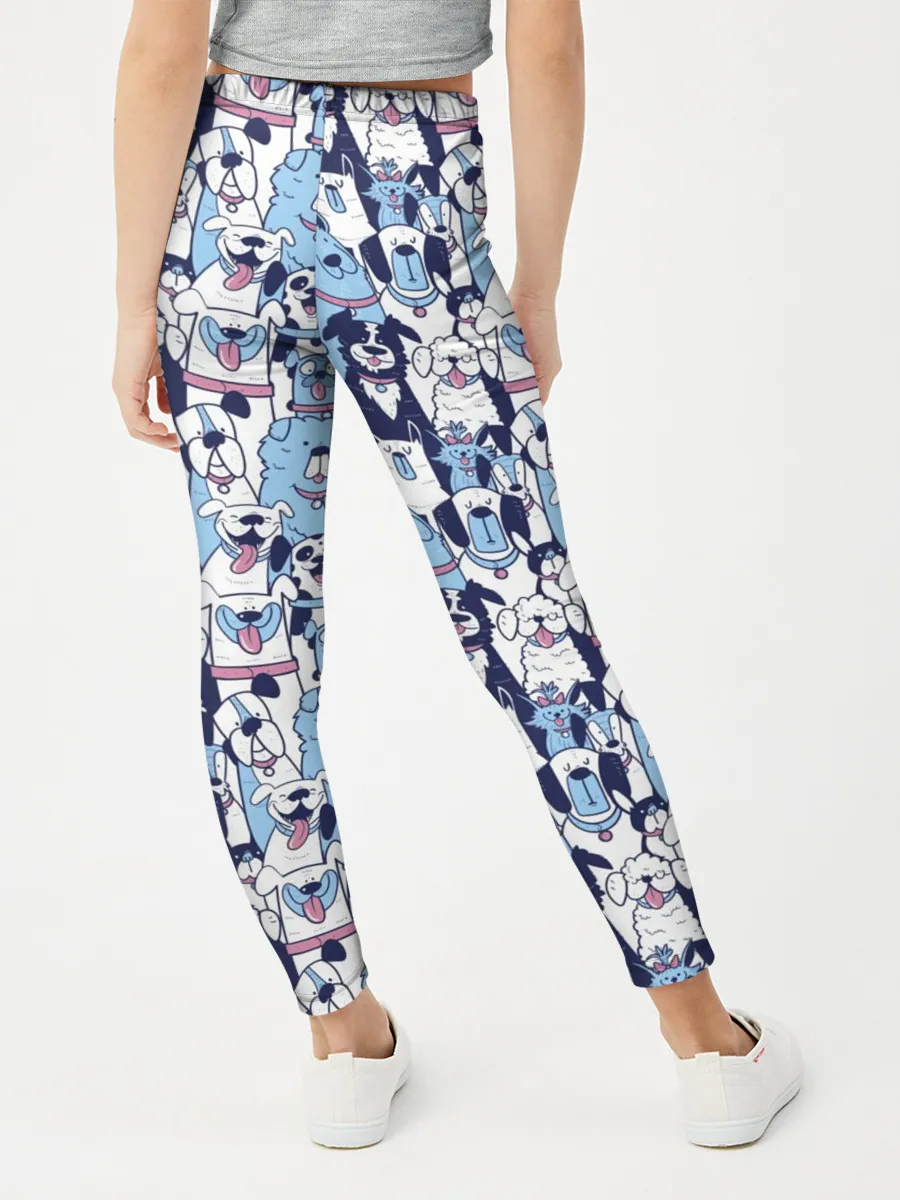 Леггинсы для девочки / МИЛЫЕ ПЕСИКИ