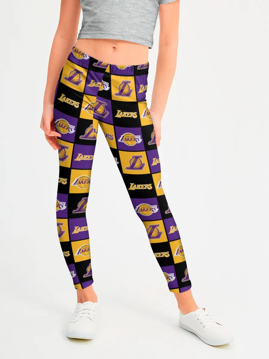 Леггинсы для девочки / LA LAKERS | ЛЕЙКЕРС
