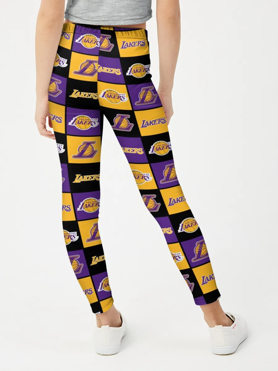 Леггинсы для девочки / LA LAKERS | ЛЕЙКЕРС