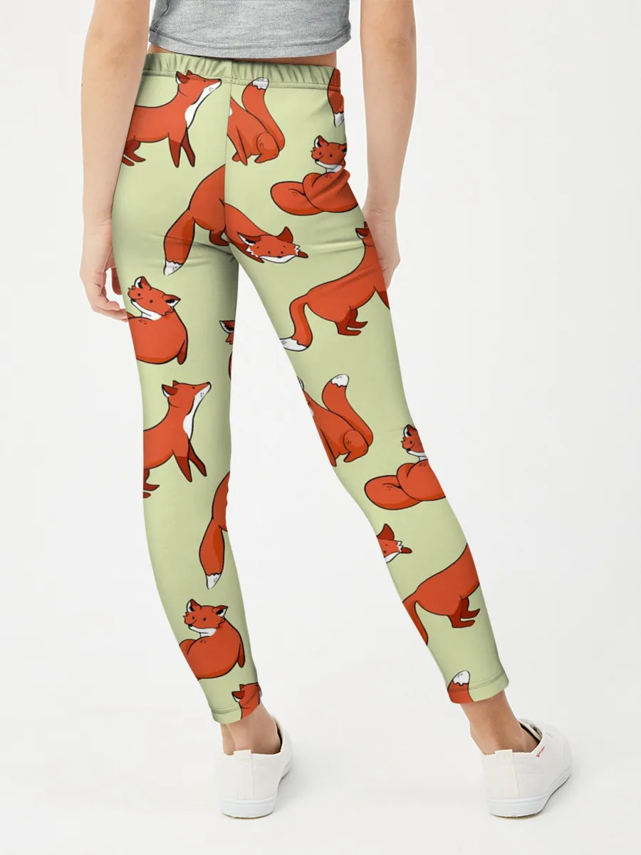 Леггинсы для девочки / Осенние лисички