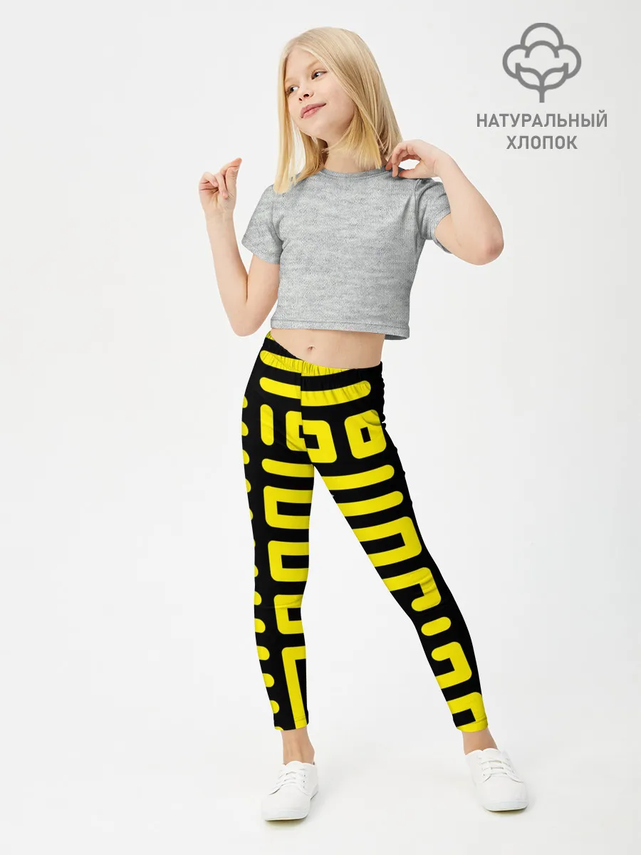 Леггинсы для девочки / полосы, линии, узор,