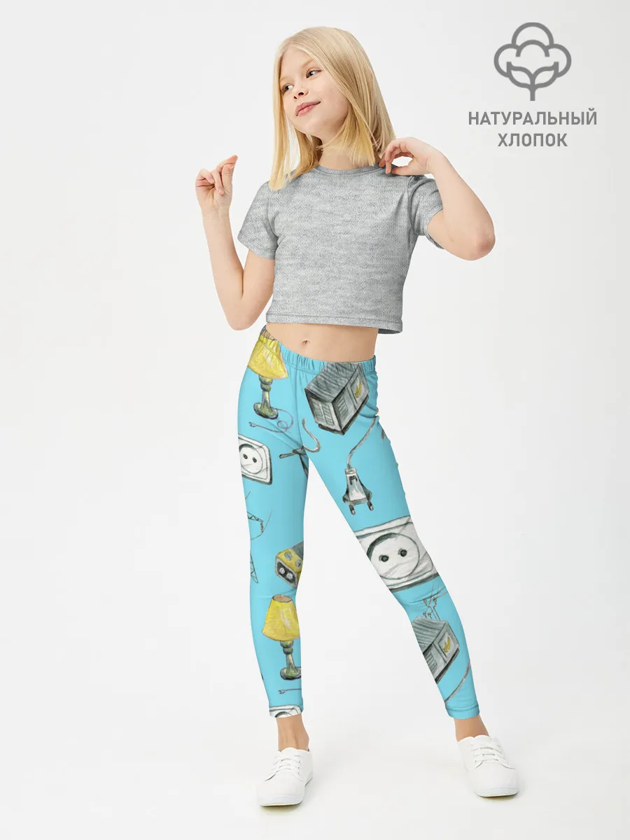 Леггинсы для девочки / Electricity and wires