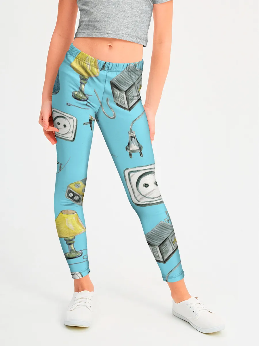 Леггинсы для девочки / Electricity and wires