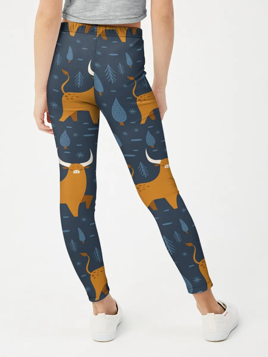 Леггинсы для девочки / Быки