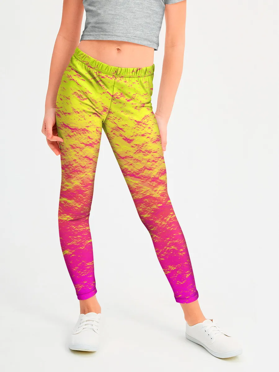 Леггинсы для девочки / Яркий закат