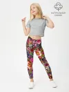 Леггинсы для девочки / Разные цветы
