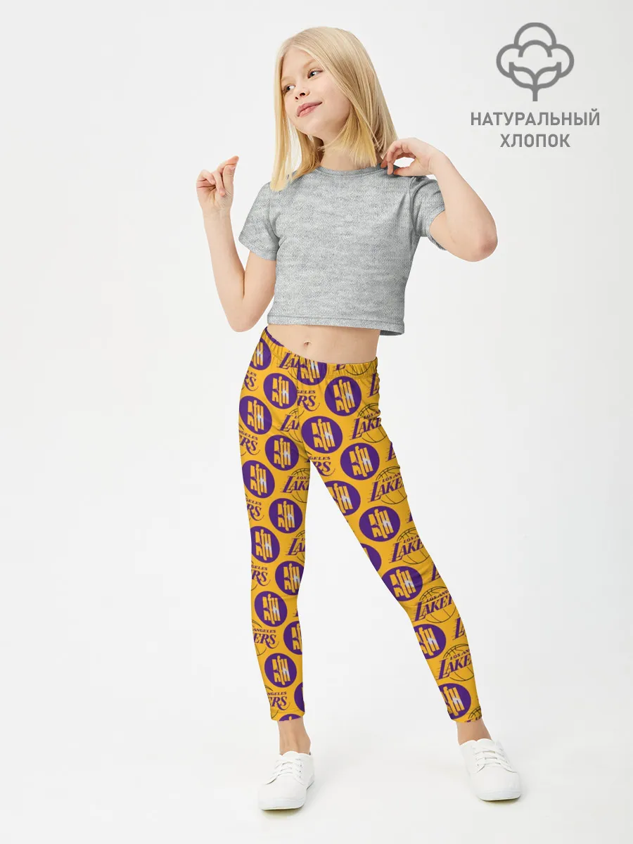 Леггинсы для девочки / LA LAKERS