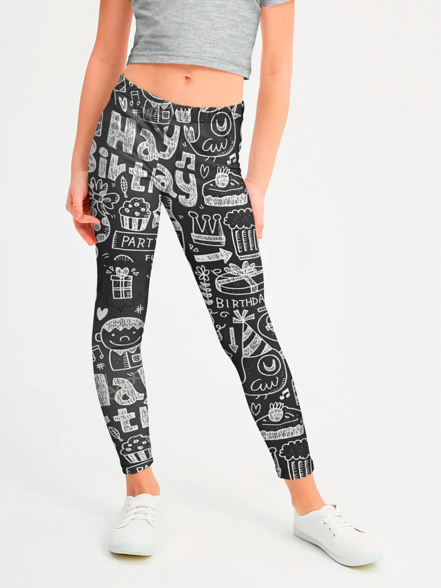 Леггинсы для девочки / С днём рождения