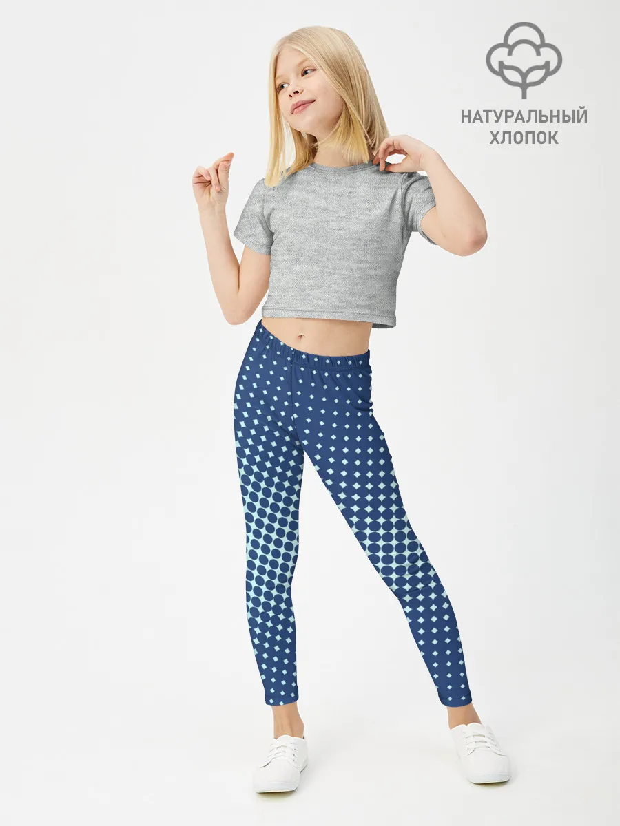 Леггинсы для девочки / Хаотичный горошек