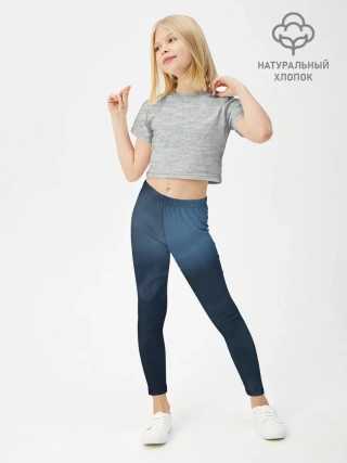 Леггинсы для девочки / Дымчатый