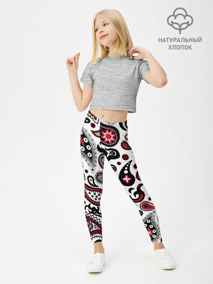 Леггинсы для девочки / Молекулярный рисунок