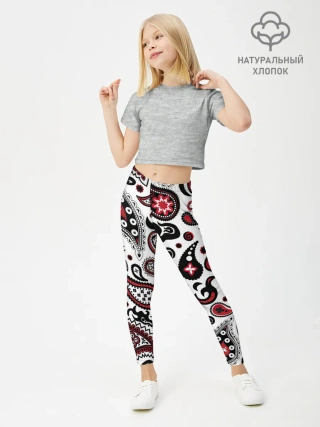 Леггинсы для девочки / Молекулярный рисунок