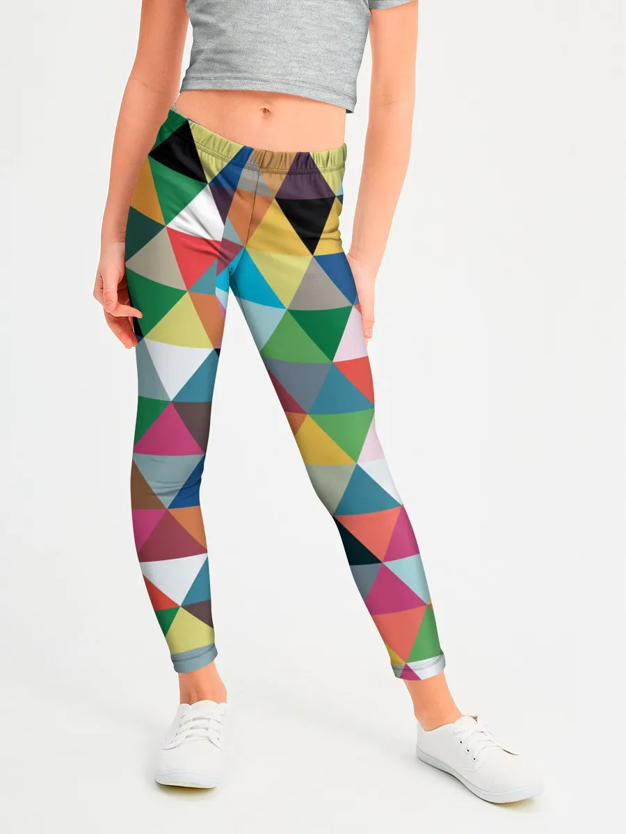 Леггинсы для девочки / хипстерский паттерн