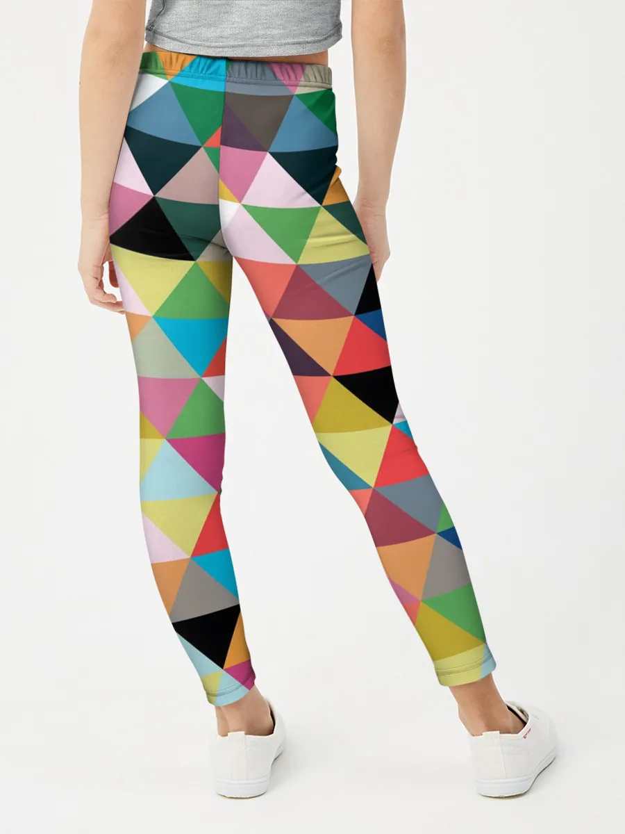 Леггинсы для девочки / хипстерский паттерн