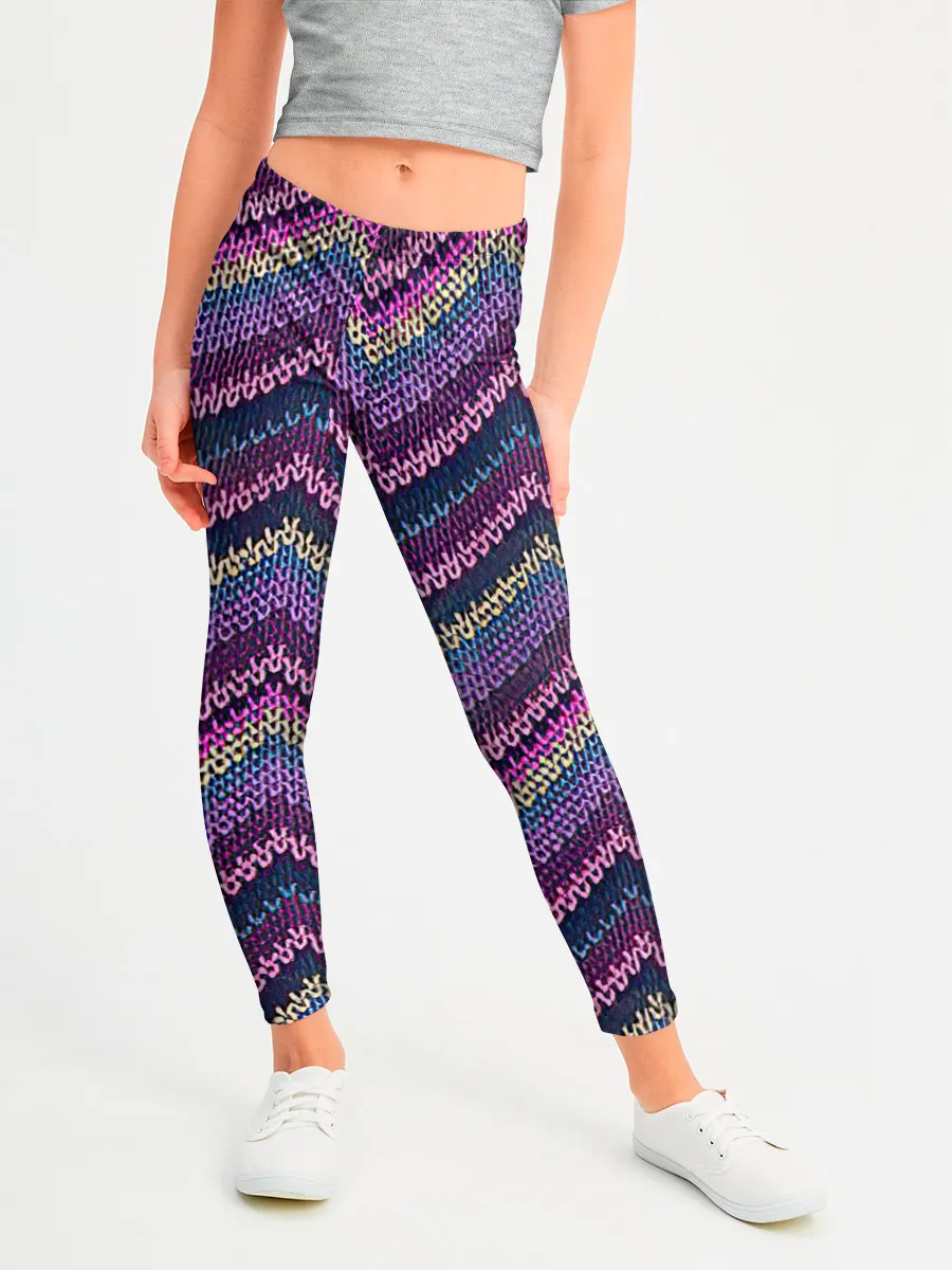 Леггинсы для девочки / Вязь