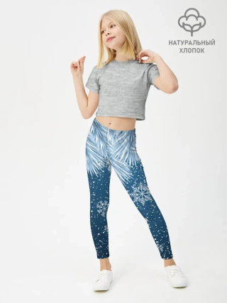 Леггинсы для девочки / Снежное Настроенние