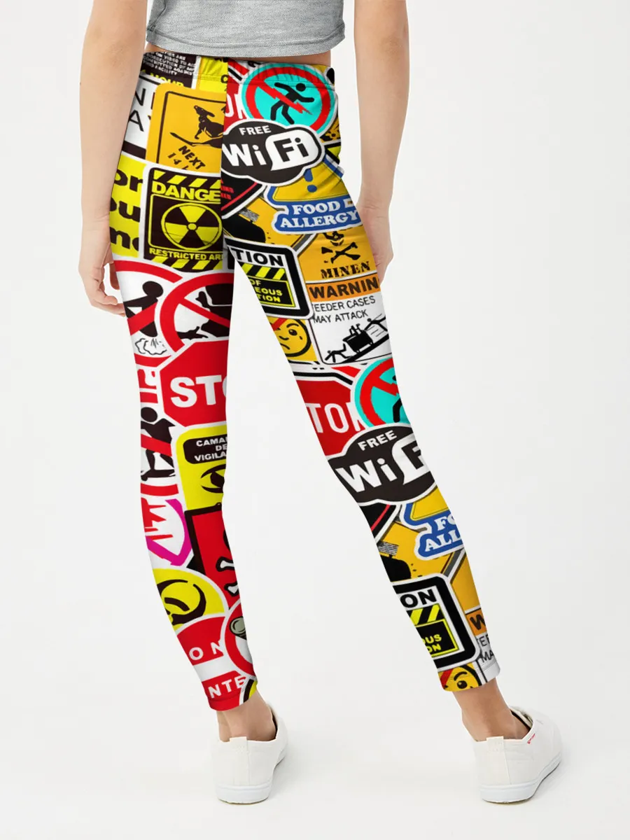 Леггинсы для девочки / Запрещающие знаки