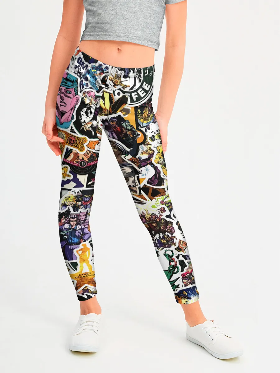 Леггинсы для девочки / JoJo’s Sticker Bombing