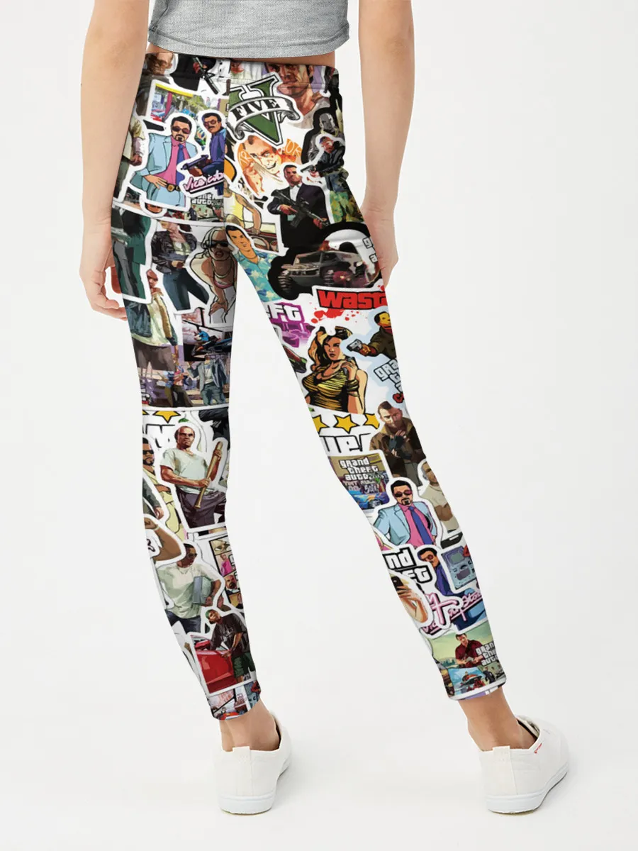 Леггинсы для девочки / GTA Sticker Bombing
