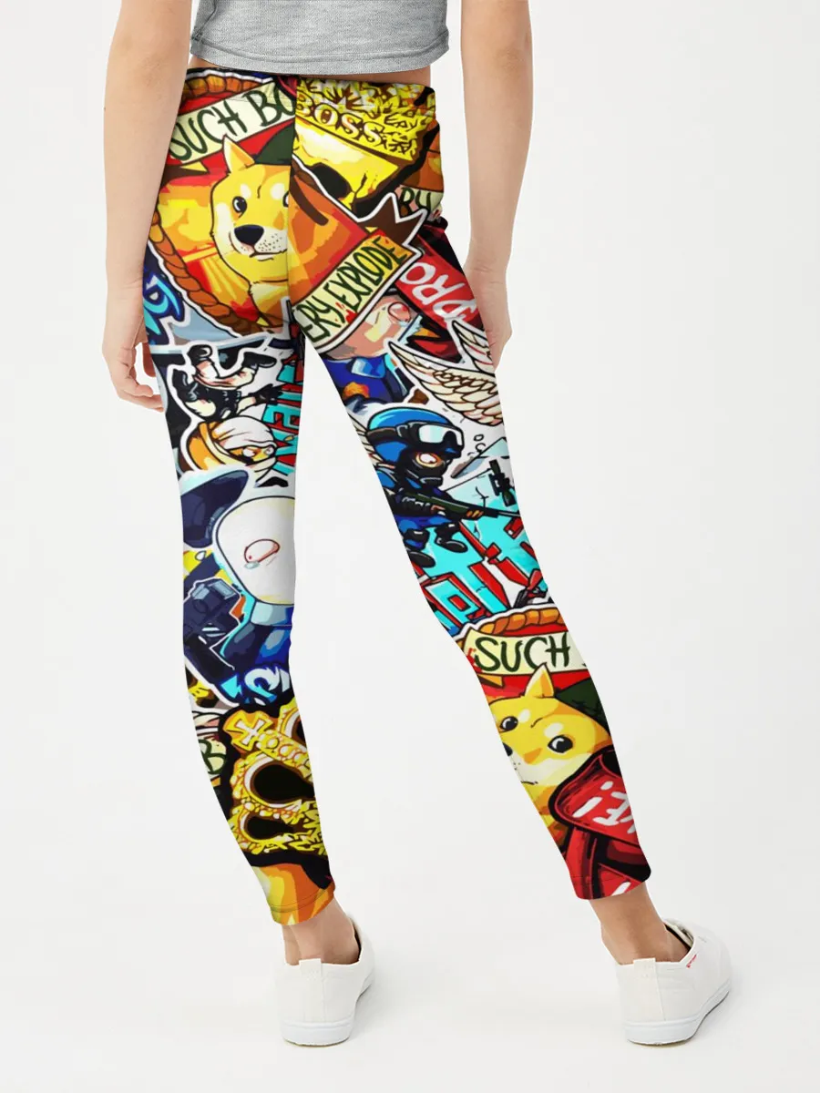 Леггинсы для девочки / CS GO STICKERBOMBING